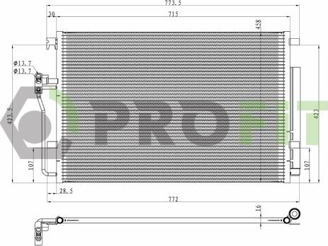 Profit 1770-0312 - Конденсатор, кондиціонер avtolavka.club