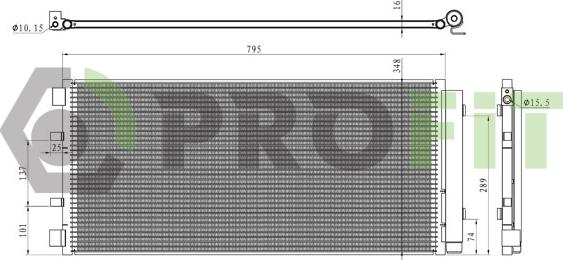 Profit 1770-0376 - Конденсатор, кондиціонер avtolavka.club