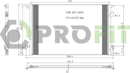 Profit 1770-0371 - Конденсатор, кондиціонер avtolavka.club