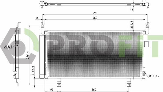 Profit 1770-0262 - Конденсатор, кондиціонер avtolavka.club