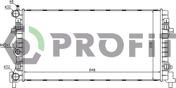 Profit PR 9504A5 - Радіатор, охолодження двигуна avtolavka.club