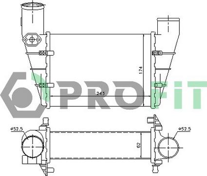 Profit PR 9539T1 - Интеркулер avtolavka.club