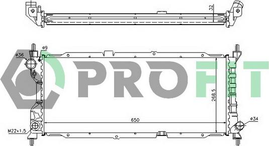 Profit PR 5018A3 - Радіатор, охолодження двигуна avtolavka.club