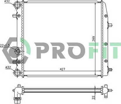 Profit PR 6402A1 - Радіатор, охолодження двигуна avtolavka.club