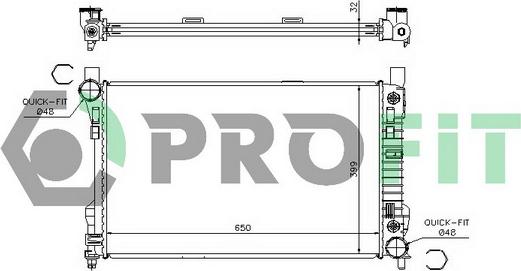 Profit PR 3567A1 - Радіатор, охолодження двигуна avtolavka.club