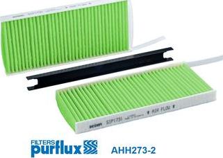 Purflux AHH273-2 - Фільтр, повітря у внутрішній простір avtolavka.club