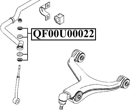 Quattro Freni QF00U00022 - Втулка, стабілізатор avtolavka.club