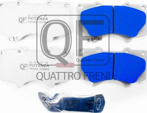 Quattro Freni QF84802P - Гальмівні колодки, дискові гальма avtolavka.club