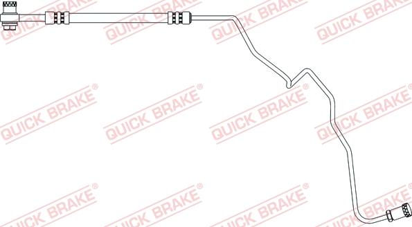 QUICK BRAKE 96.019X - Гальмівний шланг avtolavka.club