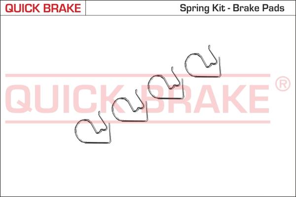 QUICK BRAKE 9114K-02 - Комплектуючі, колодки дискового гальма avtolavka.club