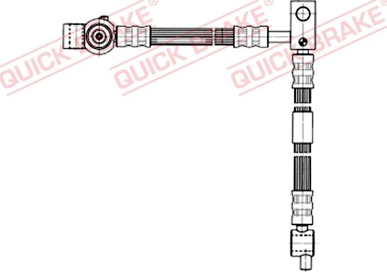 QUICK BRAKE 59.995 - Гальмівний шланг avtolavka.club