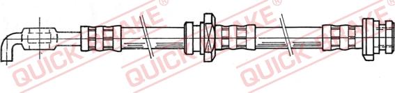 QUICK BRAKE 50.966 - Гальмівний шланг avtolavka.club