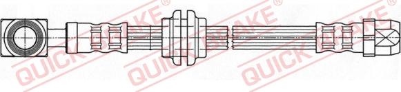 QUICK BRAKE 58.997 - Гальмівний шланг avtolavka.club