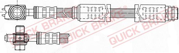 QUICK BRAKE 58.962X - Гальмівний шланг avtolavka.club