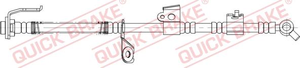 QUICK BRAKE 58.889 - Гальмівний шланг avtolavka.club
