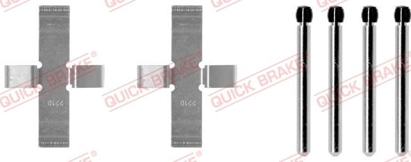QUICK BRAKE 109-0902 - Комплектуючі, колодки дискового гальма avtolavka.club