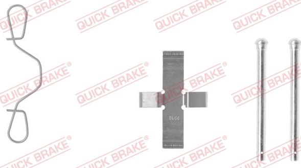 QUICK BRAKE 109-0982-1 - Комплектуючі, колодки дискового гальма avtolavka.club