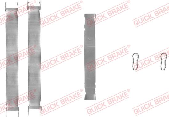 QUICK BRAKE 109-0937-1 - Комплектуючі, колодки дискового гальма avtolavka.club