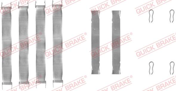 QUICK BRAKE 109-0937 - Комплектуючі, колодки дискового гальма avtolavka.club