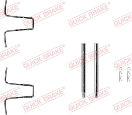 QUICK BRAKE 109-0976-1 - Комплектуючі, колодки дискового гальма avtolavka.club