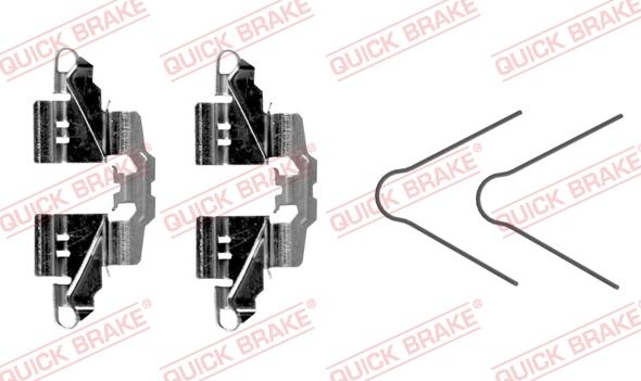 QUICK BRAKE 109-0098R-1 - Комплектуючі, колодки дискового гальма avtolavka.club