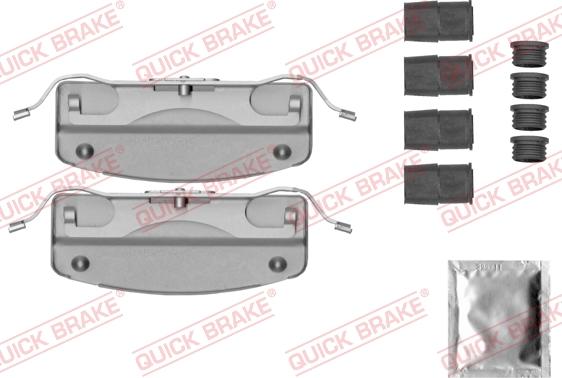 QUICK BRAKE 1090041 - Комплектуючі, колодки дискового гальма avtolavka.club