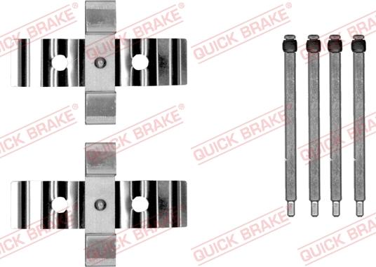QUICK BRAKE 1090054 - Комплектуючі, колодки дискового гальма avtolavka.club