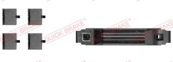 QUICK BRAKE 109-0056-1 - Комплектуючі, колодки дискового гальма avtolavka.club