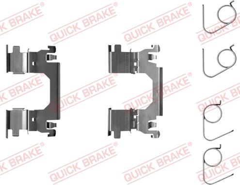 QUICK BRAKE 109-0053R-1 - Комплектуючі, колодки дискового гальма avtolavka.club