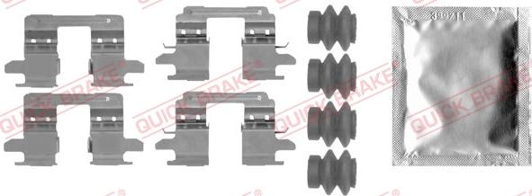 QUICK BRAKE 109-0005 - Комплектуючі, колодки дискового гальма avtolavka.club