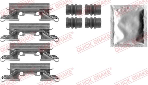 QUICK BRAKE 1090002 - Комплектуючі, колодки дискового гальма avtolavka.club