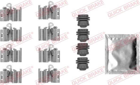 QUICK BRAKE 1090015 - Комплектуючі, колодки дискового гальма avtolavka.club