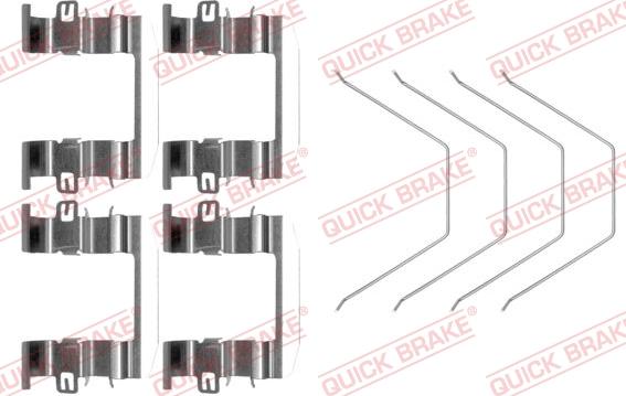 QUICK BRAKE 1090016 - Комплектуючі, колодки дискового гальма avtolavka.club