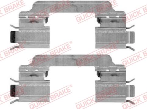 QUICK BRAKE 109-0010R-1 - Комплектуючі, колодки дискового гальма avtolavka.club