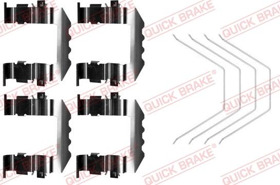 QUICK BRAKE 1090018 - Комплектуючі, колодки дискового гальма avtolavka.club