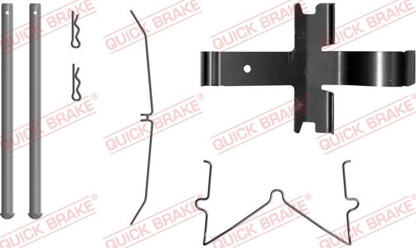 QUICK BRAKE 109-0081X-1 - Комплектуючі, колодки дискового гальма avtolavka.club