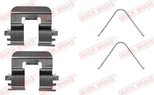 QUICK BRAKE 109-0033R-1 - Комплектуючі, колодки дискового гальма avtolavka.club