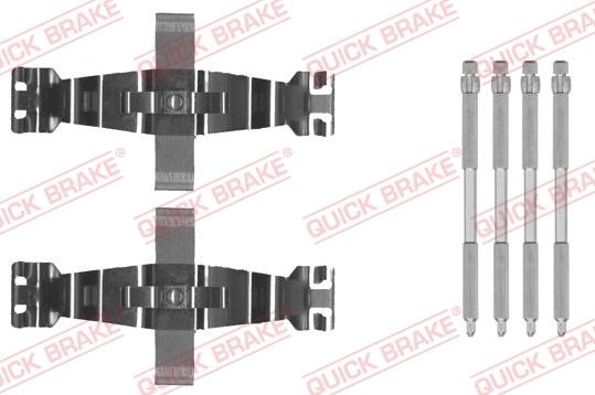 QUICK BRAKE 1090022 - Комплектуючі, колодки дискового гальма avtolavka.club