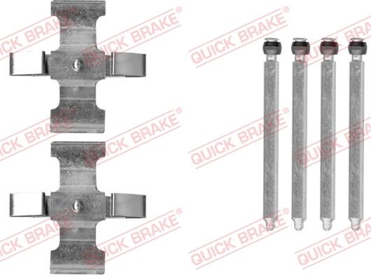 QUICK BRAKE 109-0076 - Комплектуючі, колодки дискового гальма avtolavka.club