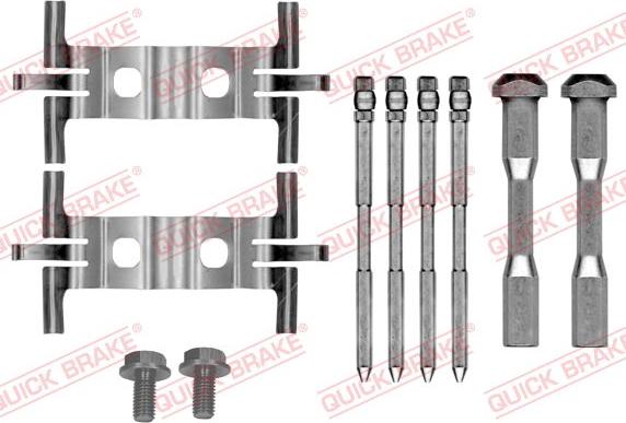 QUICK BRAKE 109-0190 - Комплектуючі, колодки дискового гальма avtolavka.club