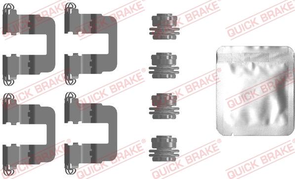 QUICK BRAKE 1090106 - Комплектуючі, колодки дискового гальма avtolavka.club