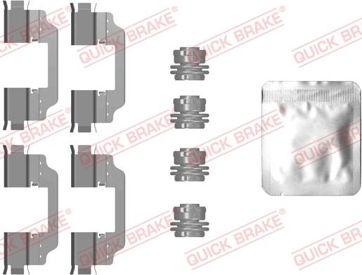 QUICK BRAKE 1090101 - Комплектуючі, колодки дискового гальма avtolavka.club