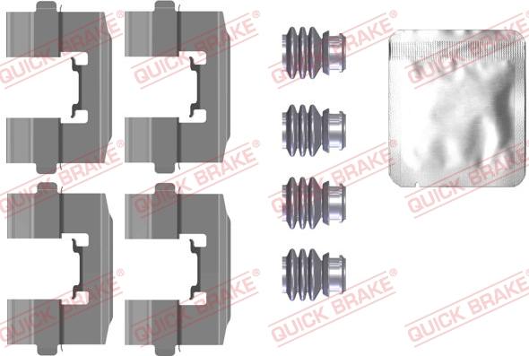 QUICK BRAKE 1090115 - Комплектуючі, колодки дискового гальма avtolavka.club