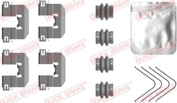 QUICK BRAKE 1090117 - Комплектуючі, колодки дискового гальма avtolavka.club