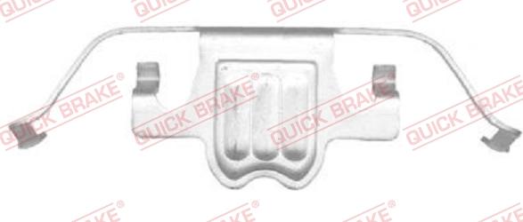 QUICK BRAKE 109-1695-1 - Комплектуючі, колодки дискового гальма avtolavka.club