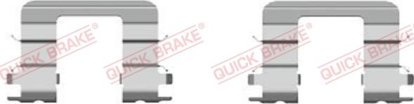 QUICK BRAKE 109-1696-1 - Комплектуючі, колодки дискового гальма avtolavka.club