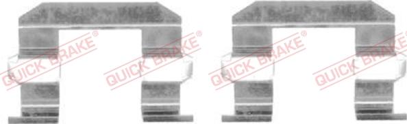 QUICK BRAKE 109-1645-1 - Комплектуючі, колодки дискового гальма avtolavka.club