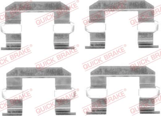 QUICK BRAKE 1091645 - Комплектуючі, колодки дискового гальма avtolavka.club