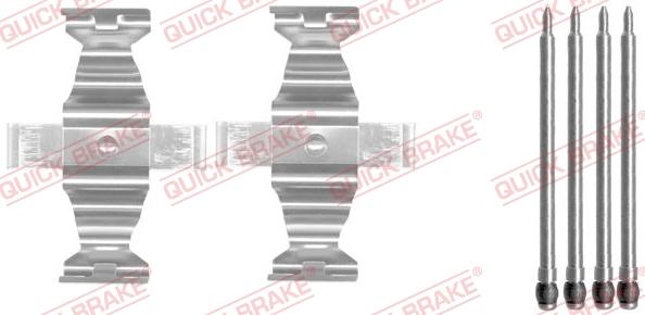 QUICK BRAKE 1091643 - Комплектуючі, колодки дискового гальма avtolavka.club