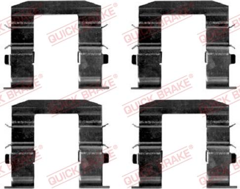 QUICK BRAKE 1091665 - Комплектуючі, колодки дискового гальма avtolavka.club